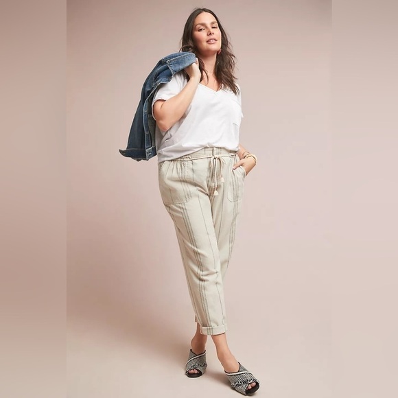 ANTHROPOLOGIE Seashore Striped Pants - Picture 4 of 16